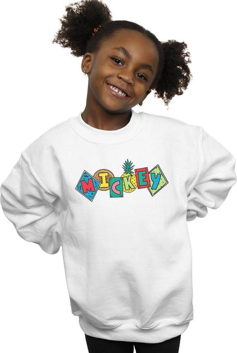 Actual product image Disney Girls Mickey Mouse Fruit Blocks Sweatshirt (152, 158)