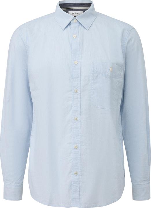 Immagine prodotto s.Oliver Hemd Regular Fit: Strukturiertes Hemd mit Brusttasche (M)