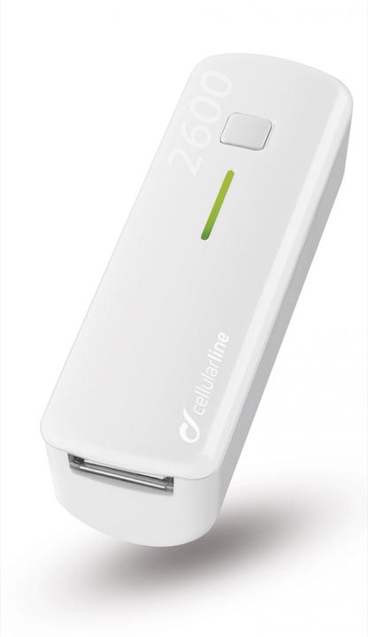 Actual product image Cellularline USB Pocket Charger 2600 (2600 mAh, 5 W, 9.62 Wh)