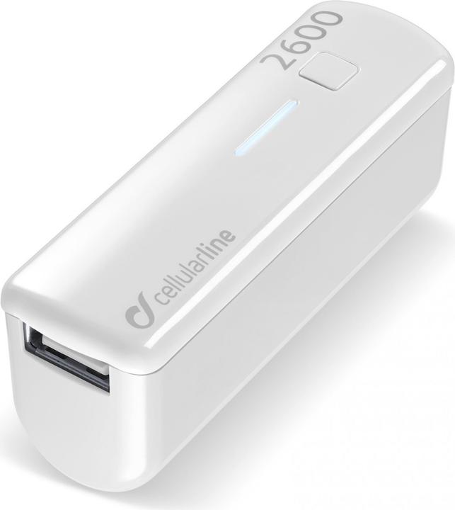 Actual product image Cellularline USB Pocket Charger 2600 (2600 mAh, 5 W, 9.62 Wh)