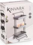 Produktbild Kinvara schwarzer Kunststoff-Organisationswagen 3 Etagen