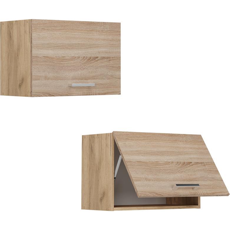 Vicco, Regal, Hängeschrank R-Line, Sonoma/Goldkraft Eiche, 60 cm Flach (60 x 40 x 31 cm)