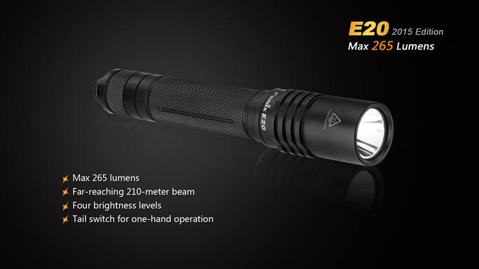 Actual product image Fenix E20 (16 cm, 250 lm)