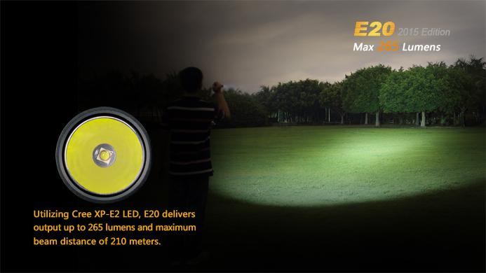 Actual product image Fenix E20 (16 cm, 250 lm)