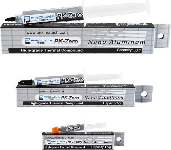 Actual product image Prolimatech PK-Zero Aluminum Thermal Paste (6 W/m K, 1.50 g)