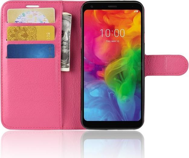 Actual product image MU Classic Litchi Leather Bookcover Series (LG Q7+, LG Q7)