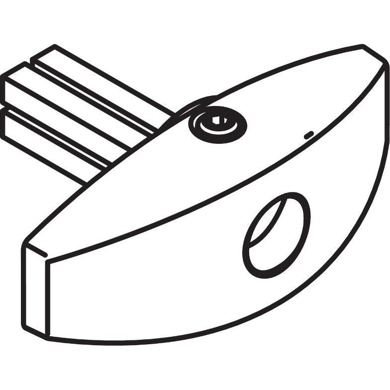 HAWA Drehgriffe für Stangenschlösser (1 Stk.) (13789)