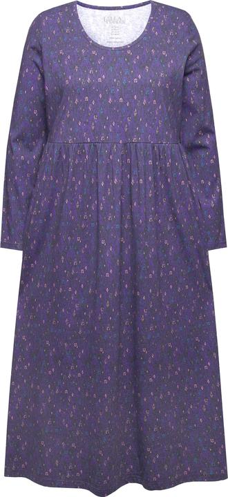 Produktbild Ulla Popken Jerseykleid, grafischer Druck, A-Linie, Rundhals, Langarm (54)