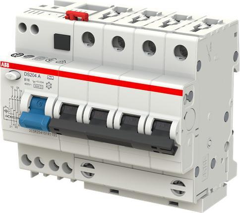 Busch-Jaeger Busch-Jäger DS204A-B16/0,03 FI/LS combination 6kA,4P,type A,B 16A,30mA DS204 A-B16/0,03