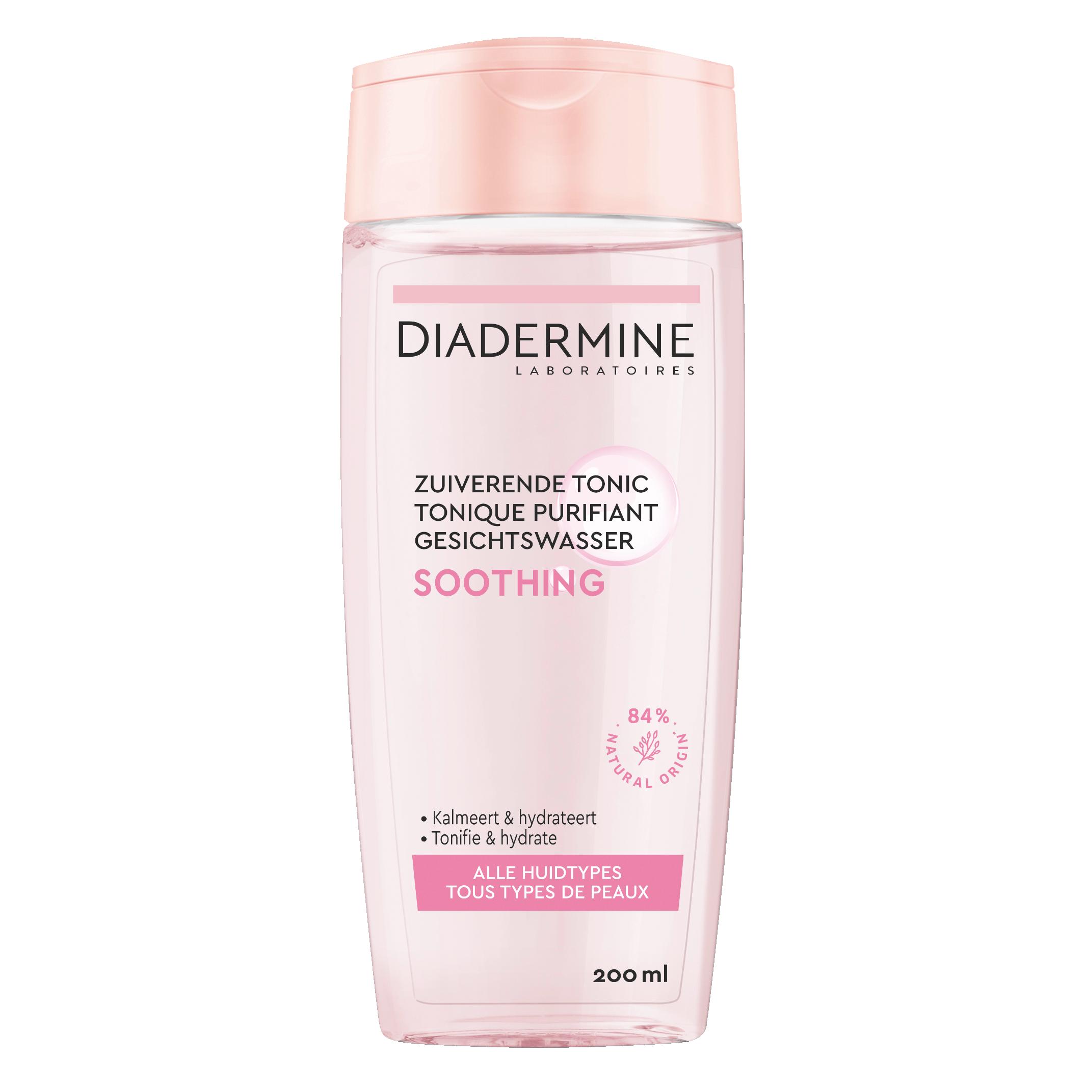 Diadermine, Gesichtsreinigung, Beruhigendes Gesichtswasser (Mizellenwasser, 200 ml)