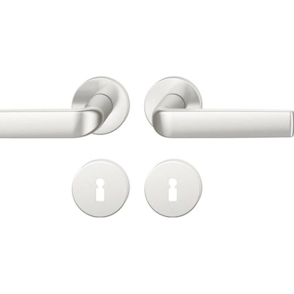 Thumbnail - FSB, Türgriff + Fenstergriff, Rosettengarnitur 12 1267 Aluminium 0105 rund BB DIN links / rechts D/D (Türgarnitur)