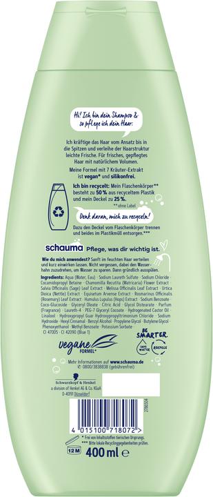 Produktbild Schauma 7 Kräuter (400 ml, Flüssiges Shampoo)