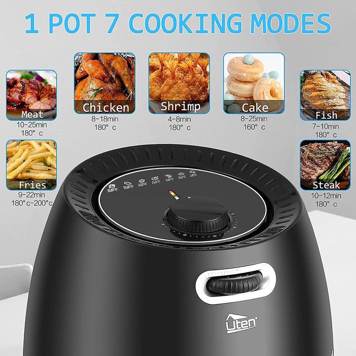 Actual product image Uten 6.5L Airfryer, Analogue