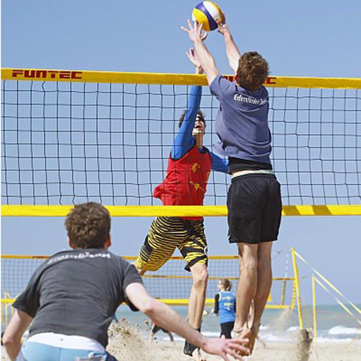 Actual product image Funtec Pro Beach Net 9.5 M, For Permanent Beach Volleyball Net Installations
