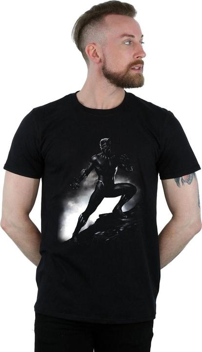 Immagine prodotto Maglietta Black Panther Uomo in posizione eretta (L)