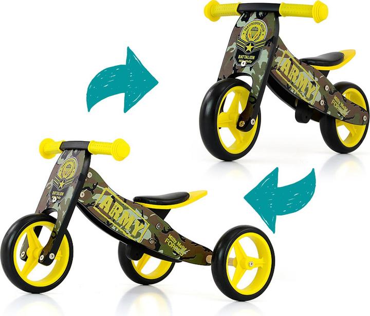 Actual product image Mally Balance bike - tricycle Jake Army
