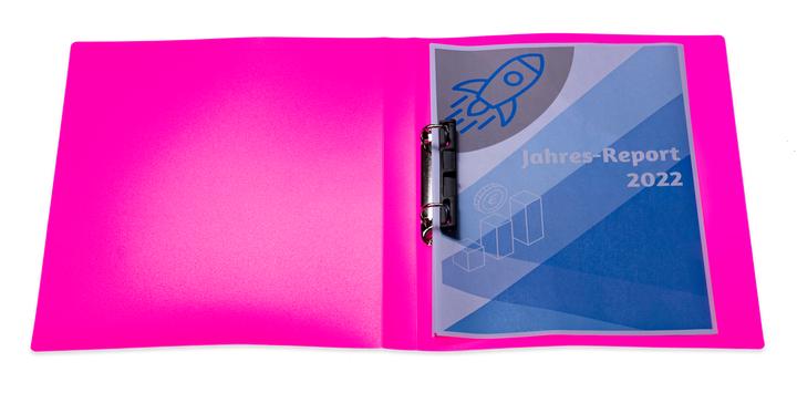 Productafbeelding HERMA Ringband A4 neon doorschijnend (A4, 35 mm, 1 Stuk)