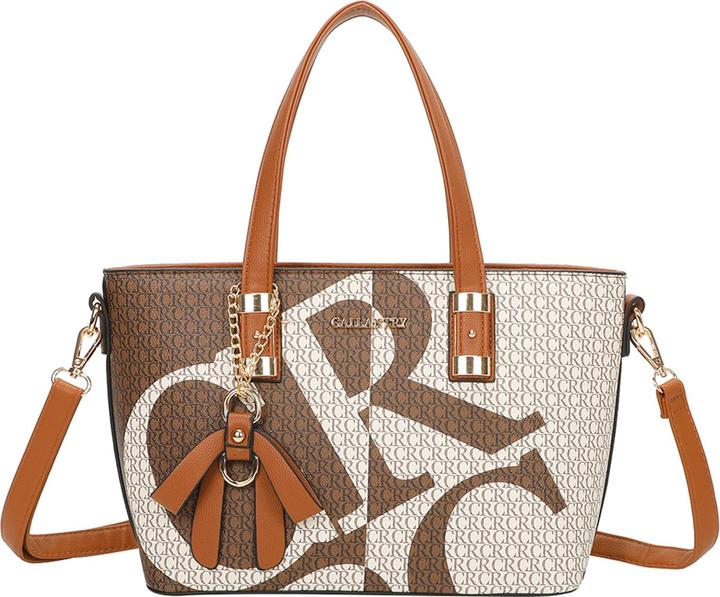 Gallantry Cabas mit Schriftzug Schulterriemen