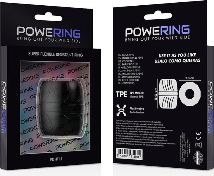 Actual product image Powering Super Flexible Resistant Ring 5cm Pr11 Black (5 cm)