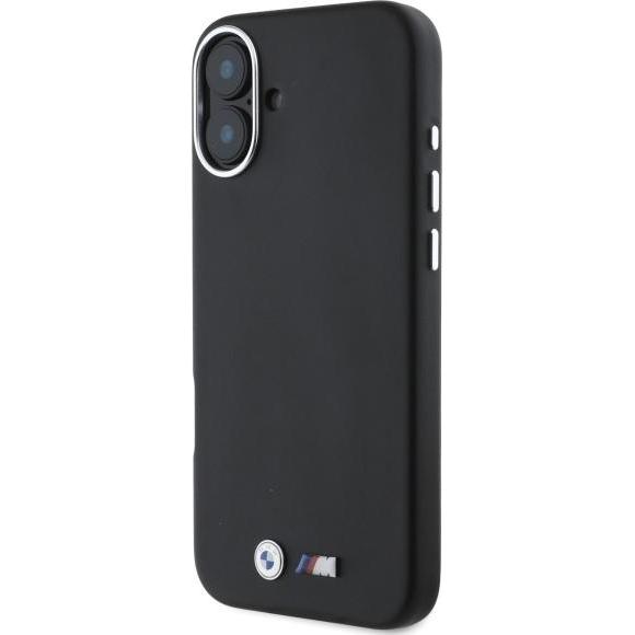 Thumbnail - BMW BMHMP16S23PMWK iPhone 16 6.1" czarny/black hardcase M Smooth Full Wrapped Metal MagSafe (Apple iPhone 16), Smartphon...