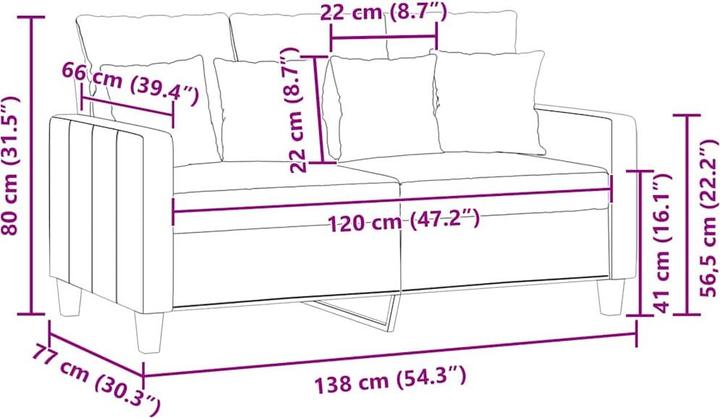 Produktbild vidaXL Giffie (2-Sitzer)