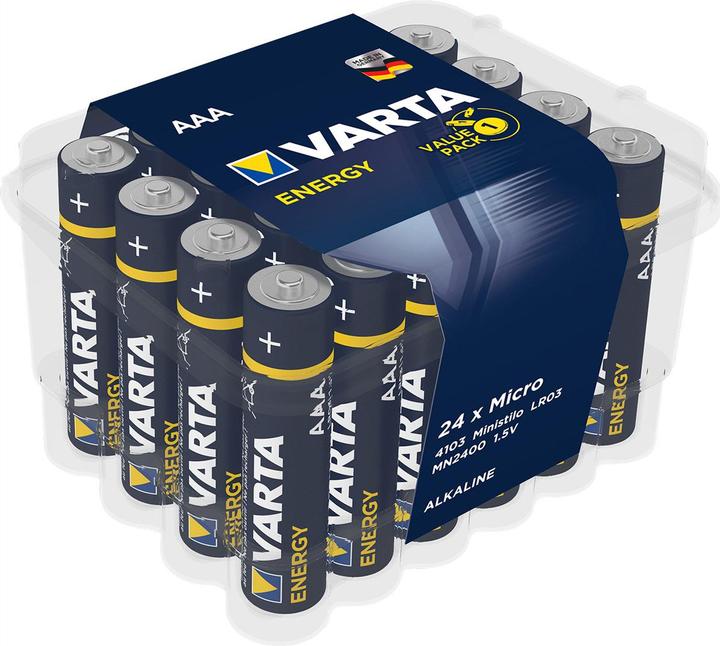 Immagine prodotto Varta Alkaline Batterie AAA (Micro) (24 pz., AAA / LR03 / Micro / R03 / AM4 / MN2400 / KR03, 1200 mAh)