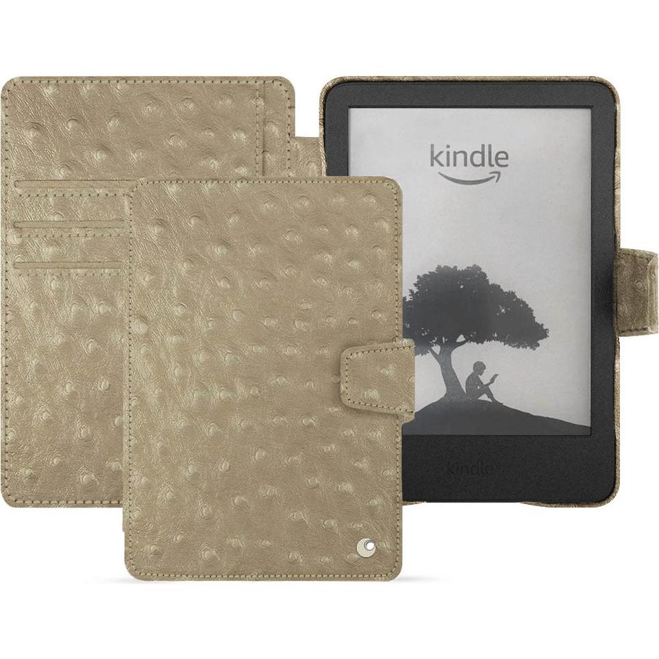 Noreve Lederschutzhülle Amazon Kindle (2022), eReader Zubehör, Beige