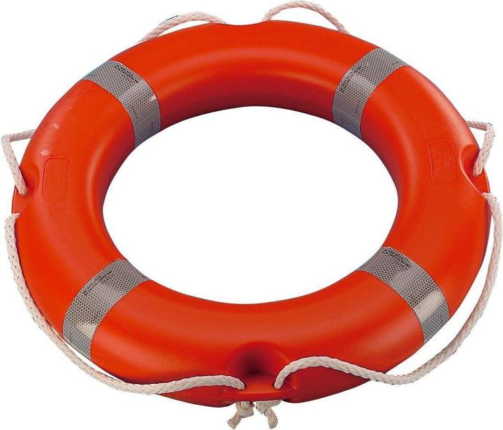Guardian Orange lifebuoy made of solid polyethylene, diameter 60cm, 10cm thick, 13.5kg buoyancy