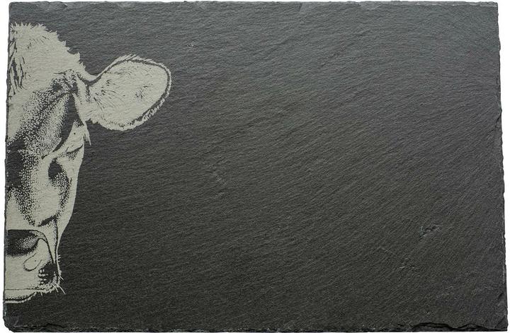 Kadastar Servierplatte Kuh Zoom Anthrazit