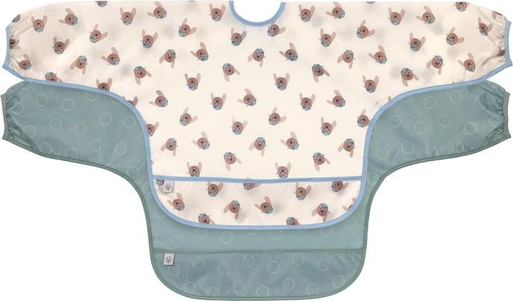 Lässig Ärmel-Lätzchen 2er Pack Long Sleeve Bib - (6 Mois)