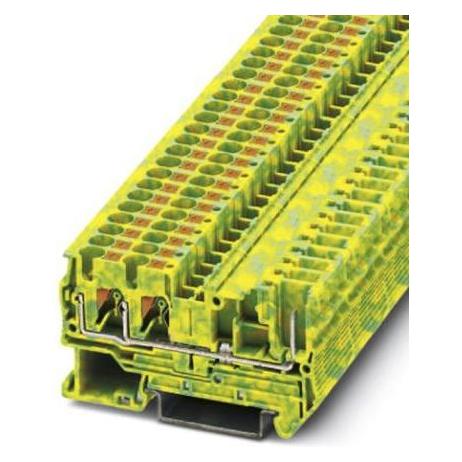 Phoenix Contact PT 4-TWIN/1P-PE, Elektronica benodigdheden + Behuizing, Geel, Groen
