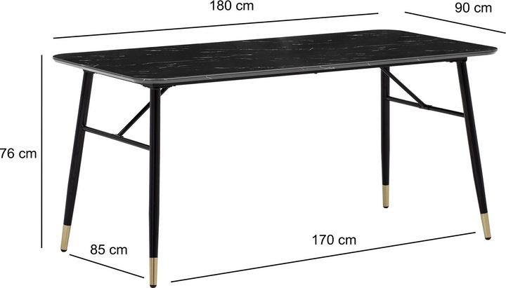 Actual product image Wohnling 180x90x76 (180 x 90 x 76 cm)