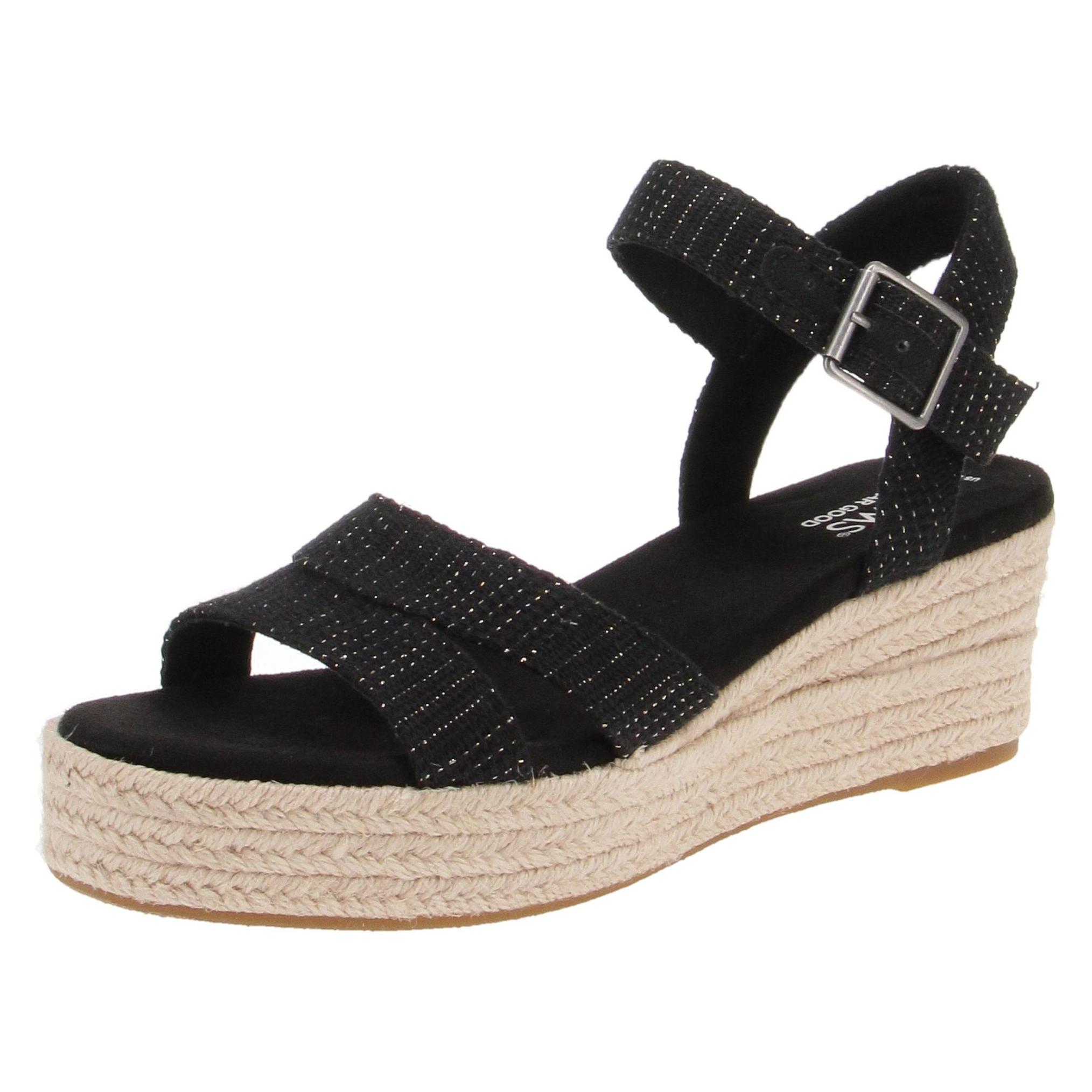 Toms, Damen, Sandalen, Audrey, Schwarz, (38)