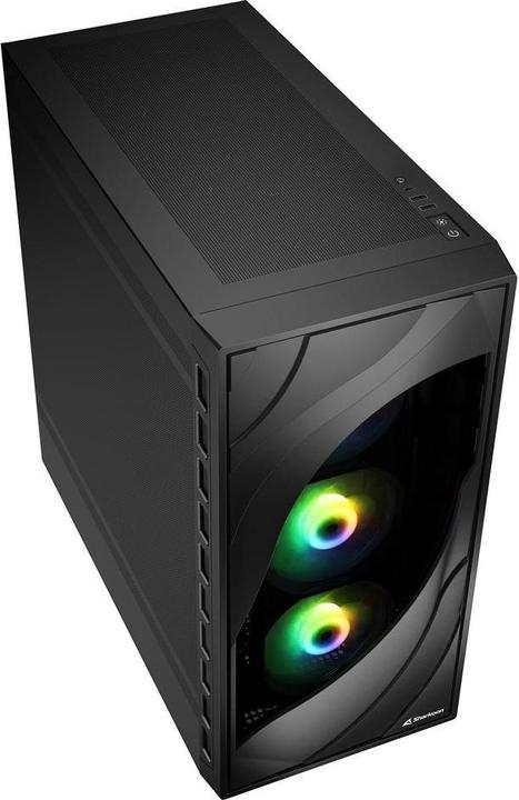 Produktbild Sharkoon Rebel C80M RGB ATX Black (schwarz) (ATX, Mini-ITX, mATX)