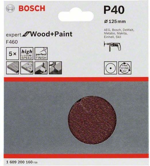 Actual product image Bosch Professional Zubehör PRO F460 sanding sheet, 125 mm, G40 (40)