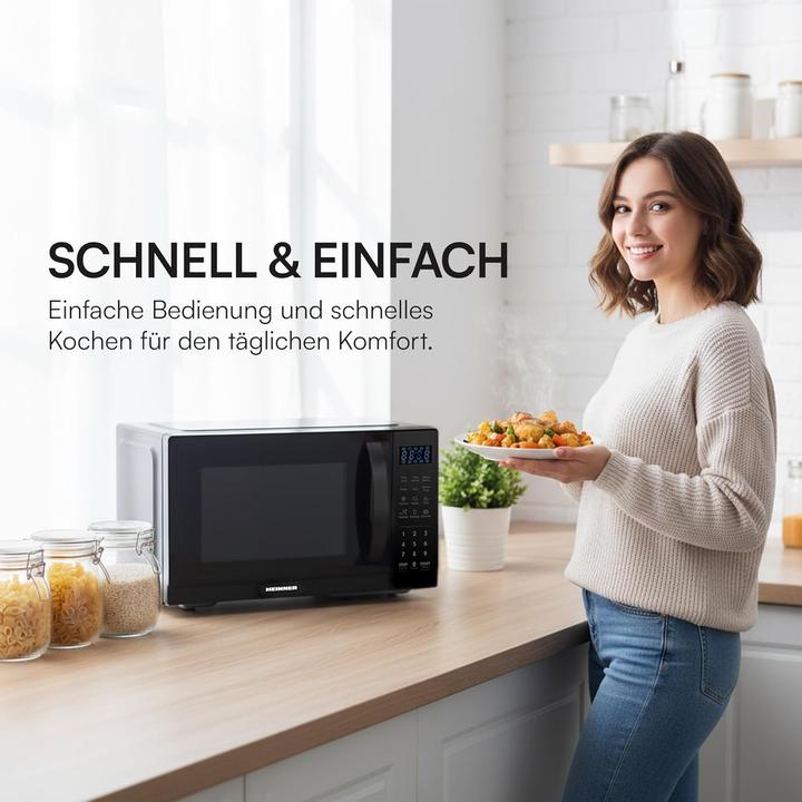 Produktbild Heinner Mikrowelle mit Timer und Auftaufunktion (25 l)