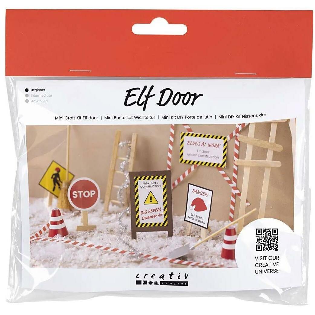 Creativ Company Mini-Utensilien Elfentür / Wichteltür Szene Im Bau