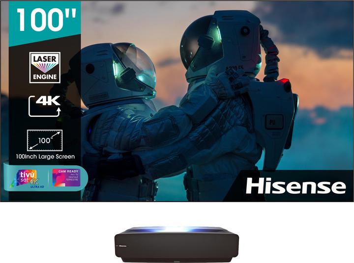 Produktbild Hisense 100L5F-D12 inklusive Leinwand (4K, 2700 lm)