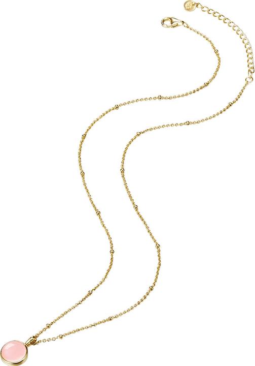 Produktbild Glanzstücke München Damen Sterling Silber Rosenquarz gelbgold 40,0 cm Basiskette + 5,0 cm Verlängerung - 11044 (Sterling Silber, 40 - 45 cm)