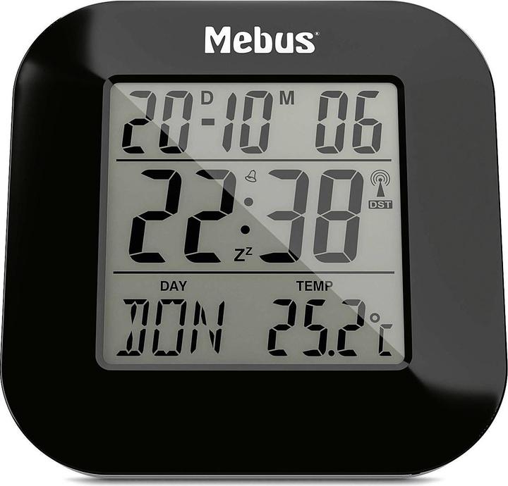 Produktbild Mebus MEB Funkwecker digital schwarz