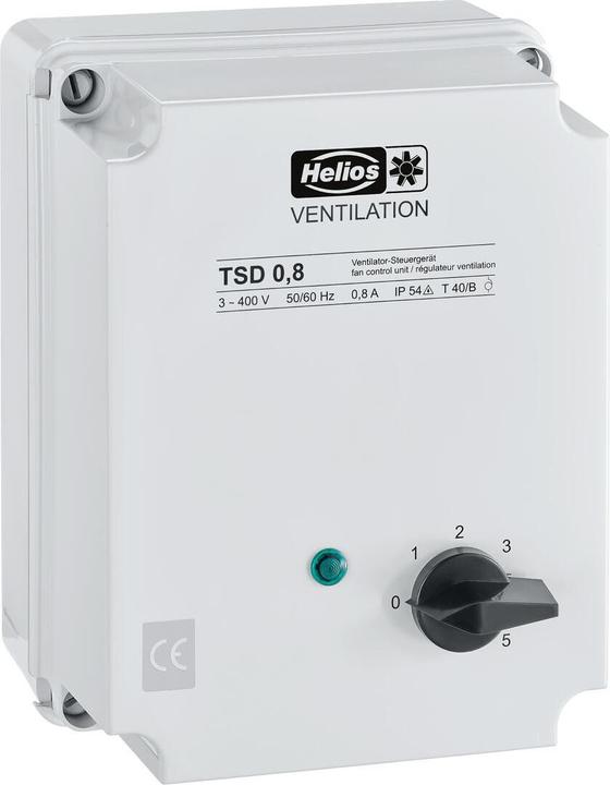 Produktbild Helios HELI TSD 0,8 Trafo-Drehzahlsteller 3-PH, 400 V, 0,8 A