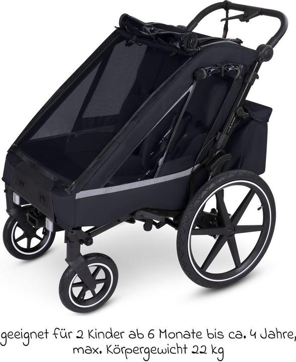 Produktbild ABC Design Fahrradanhänger 3in1 Fahrradanhänger und Kinderwagen Tour