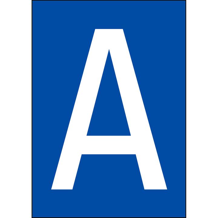 Productafbeelding Brady A4 etiketten met cijfers en letters