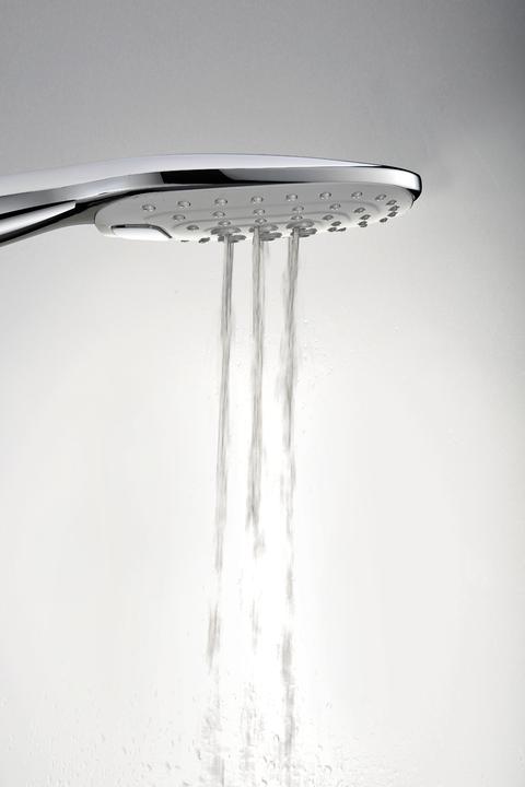 Actual product image Omnires Davis Duschkopf chrom/weiss