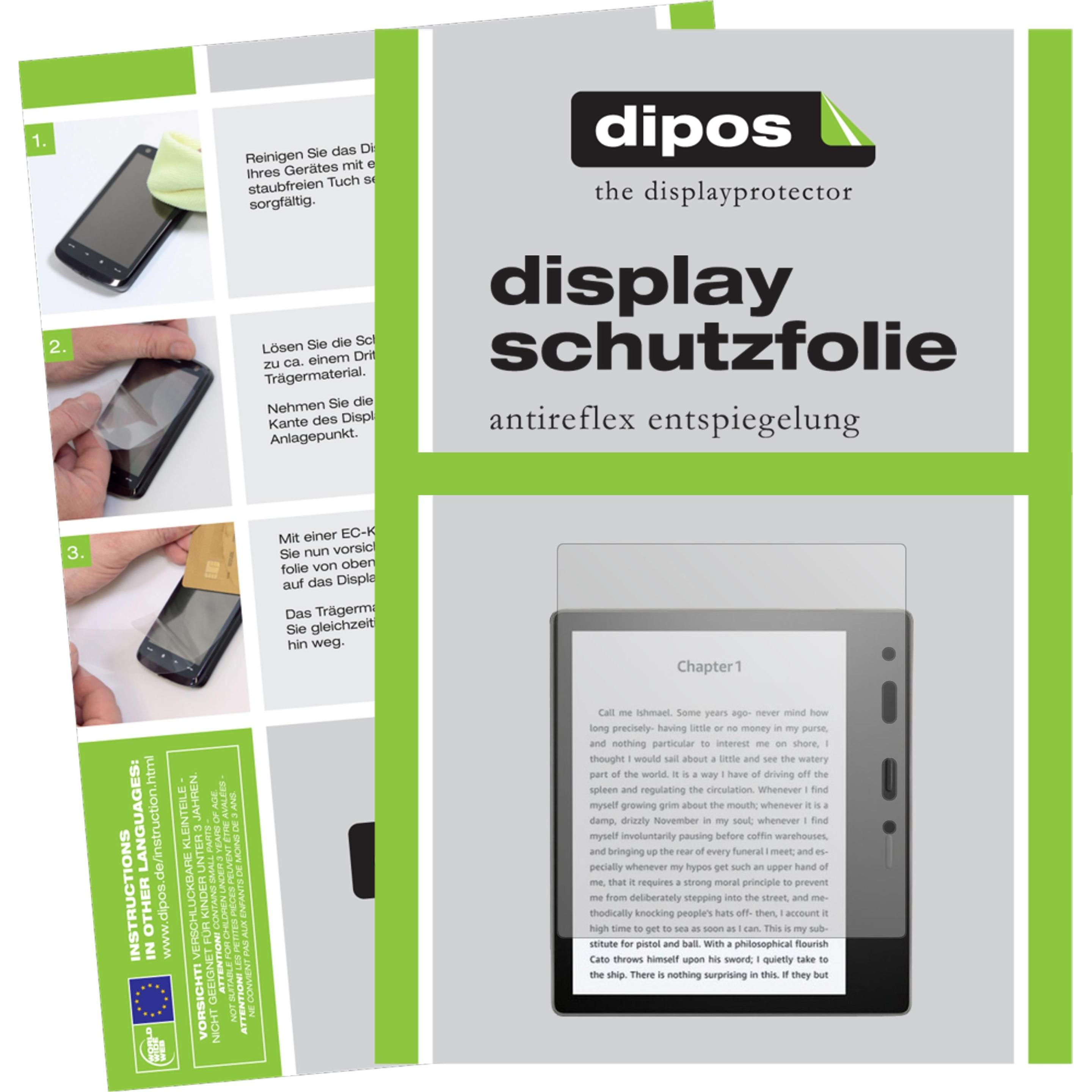 Dipos Displayschutzfolie Antireflex (2 Stück, Kindle Oasis (2019)), Tablet Schutzfolie