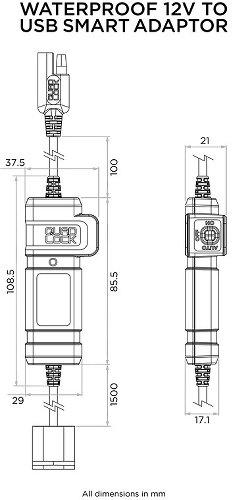 Image du produit Quad Lock Waterproof 12V To USB Smart Adaptor