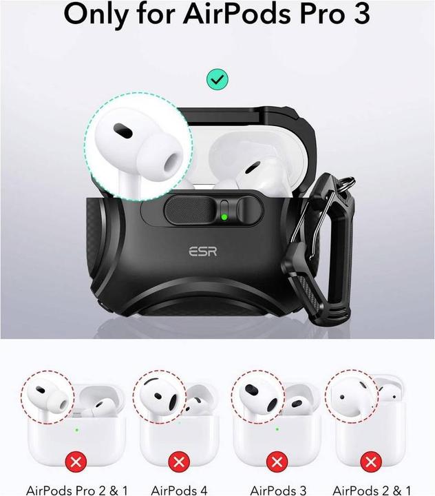 Actual product image ESR Cyber FlickLock HaloLock AirPods Pro 3 (Charging case cover)