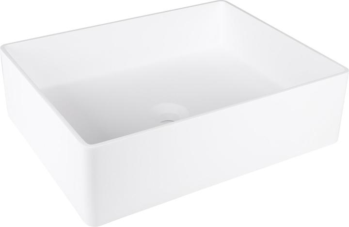 Actual product image Differnz Solid wastafel – opbouw – 48.5 x 38 x 14 cm – wit (380 mm, 485 mm)