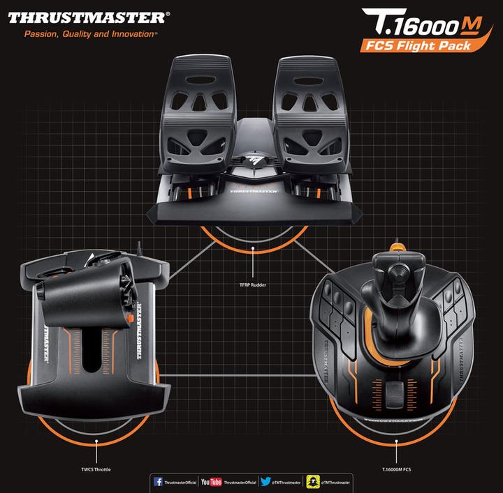 Produktbild Thrustmaster T.16000M FCS Flight Pack (PC)