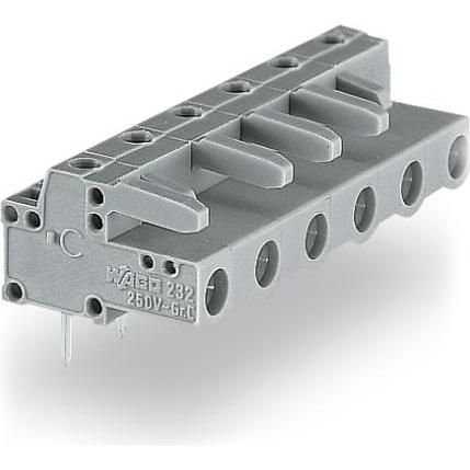 Wago Connettore femmina THT angolato., Cavo + Spina elettrica, Grigio